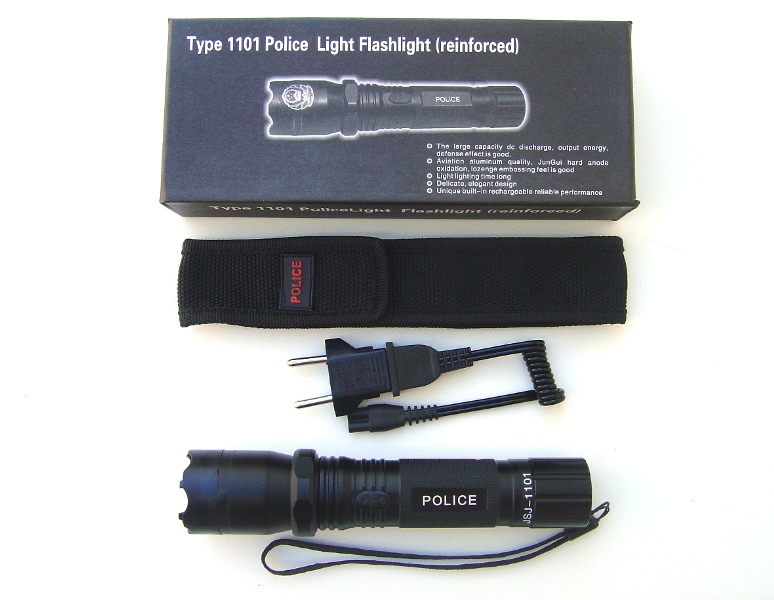 Pistolet et lampe taser de poche puissant de self défense